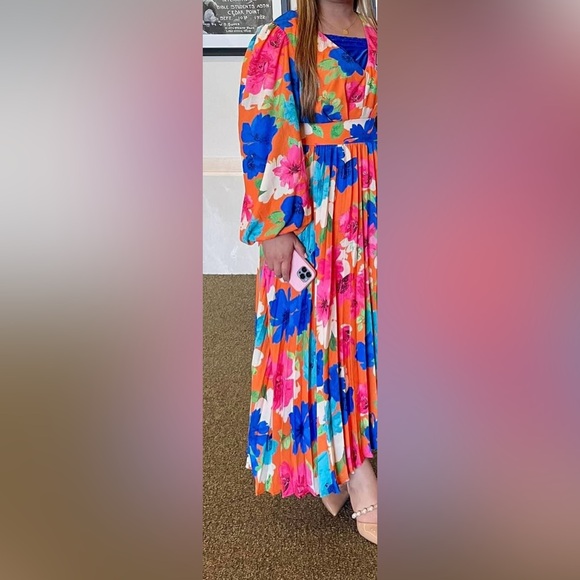 FLOWERS WOVEN MIDI DRESS ✨ - Picture 5 of 5